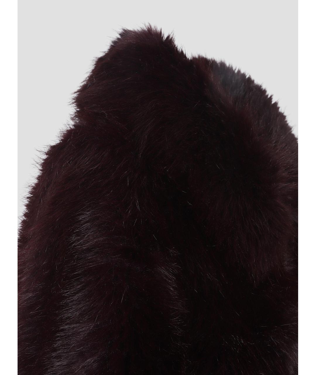 THE FRANKIE SHOP Фиолетовая полиэстеровая шуба, фото 3