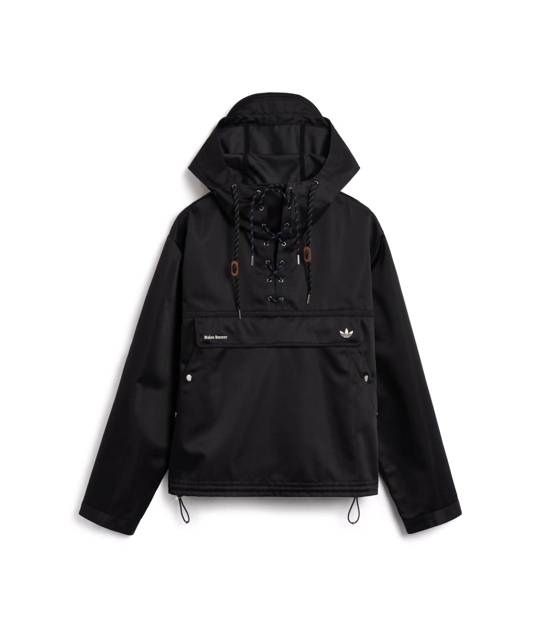 ADIDAS Черная полиэстеровая куртка, фото 1