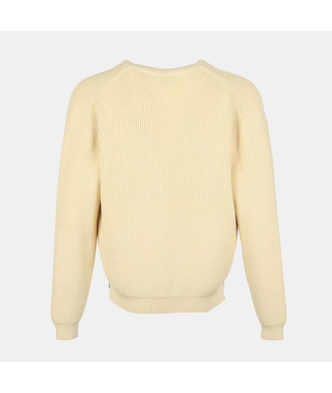 MAISON KITSUNE Бежевый хлопковый кардиган, фото 2