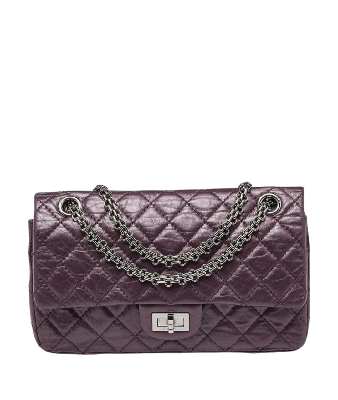 CHANEL Фиолетовая кожаная сумка через плечо, фото 1