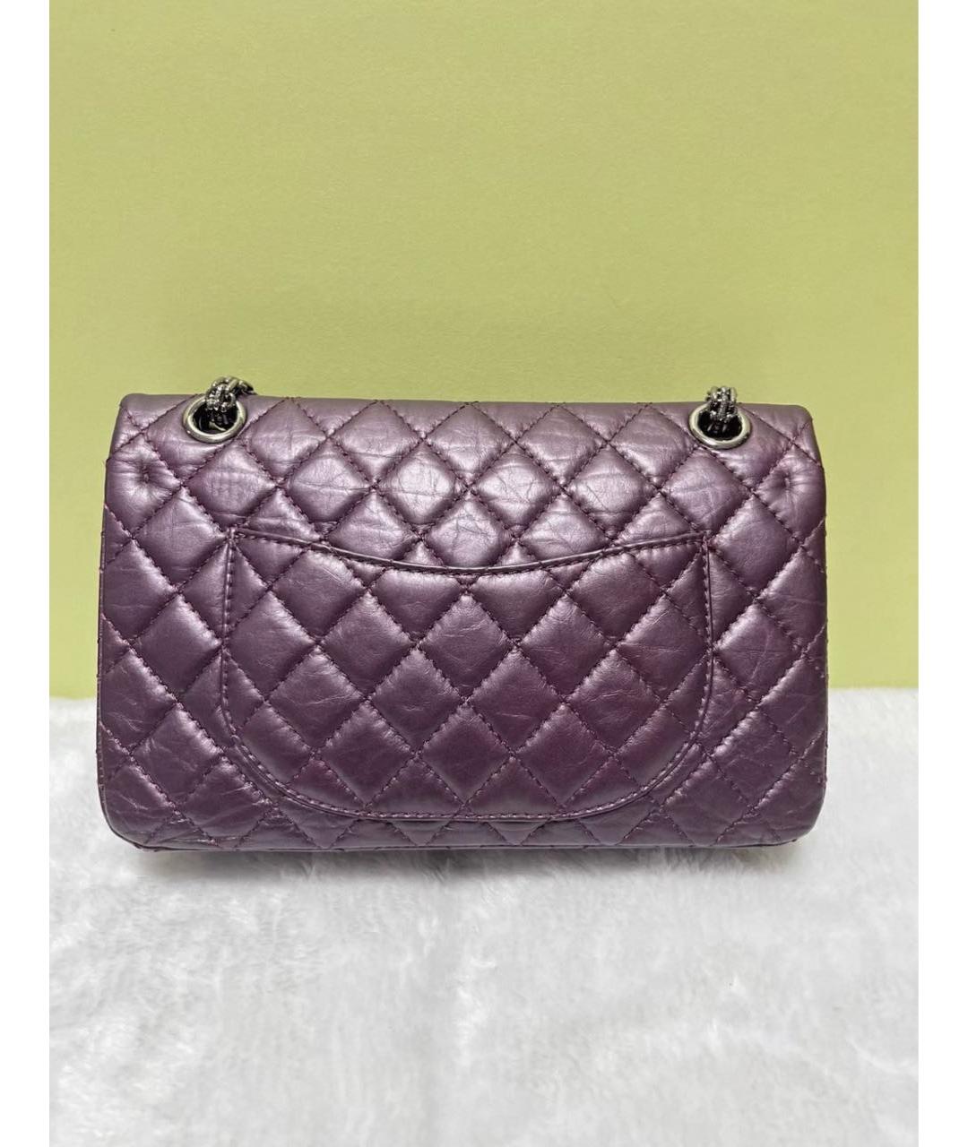 CHANEL Фиолетовая кожаная сумка через плечо, фото 3