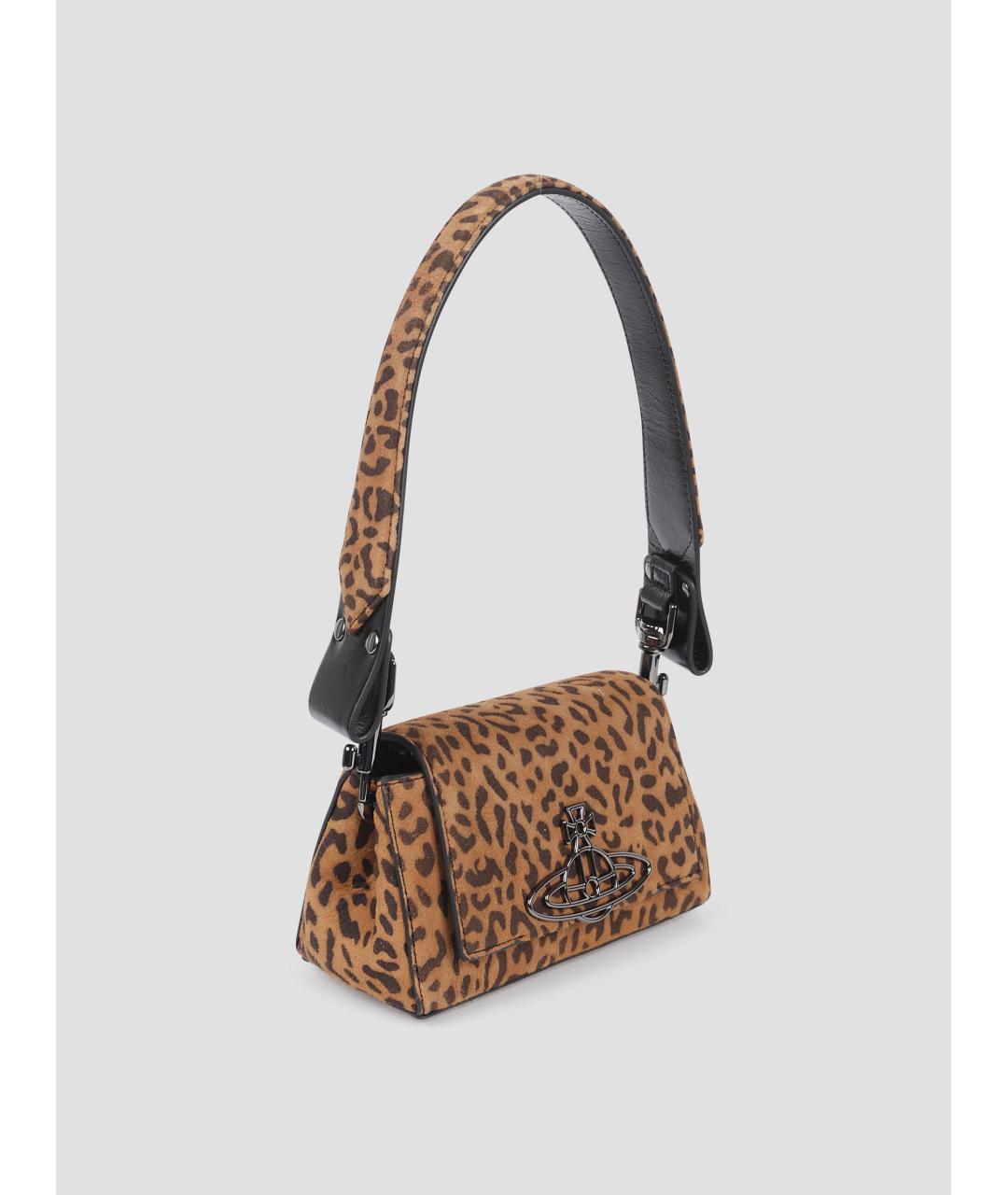 VIVIENNE WESTWOOD Мульти замшевая сумка с короткими ручками, фото 3