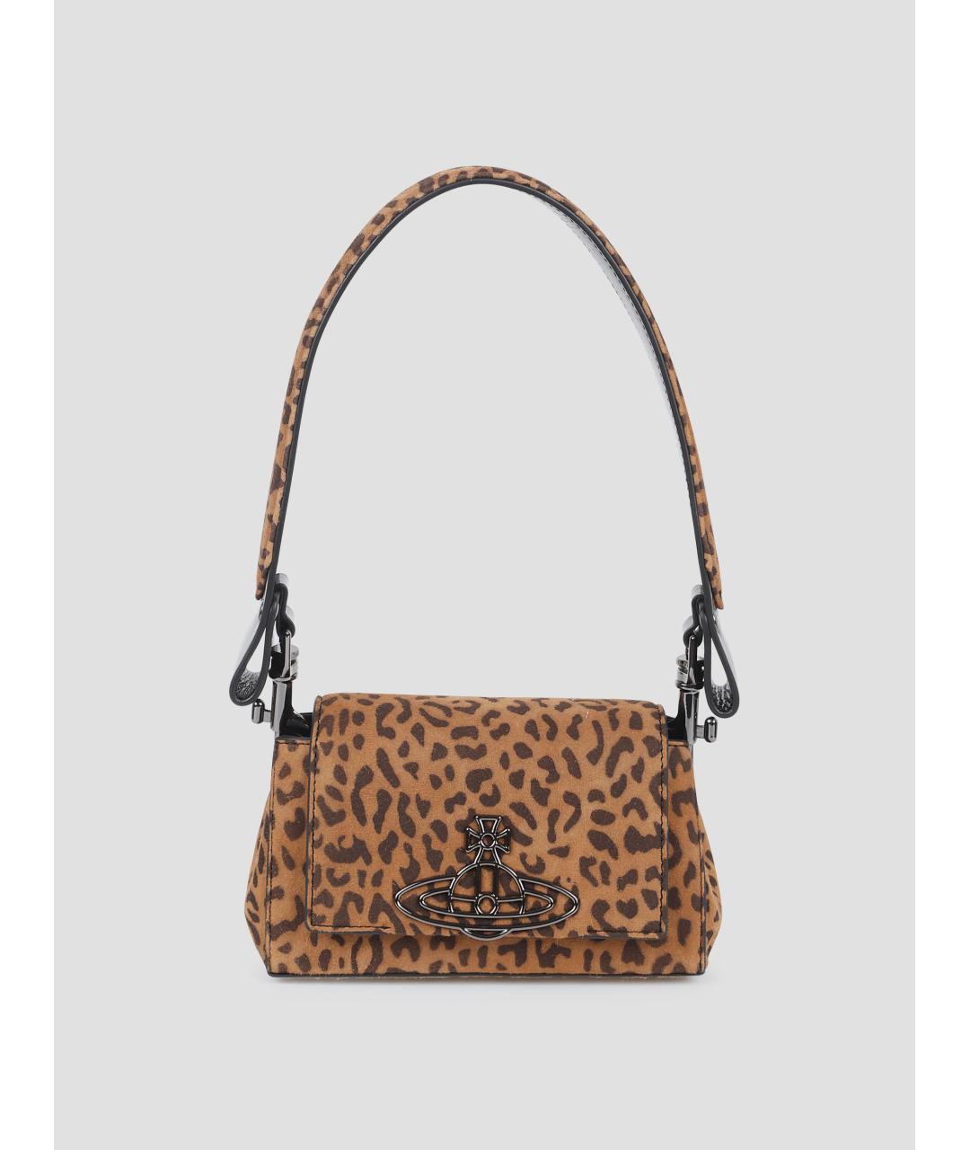 VIVIENNE WESTWOOD Мульти замшевая сумка с короткими ручками, фото 4