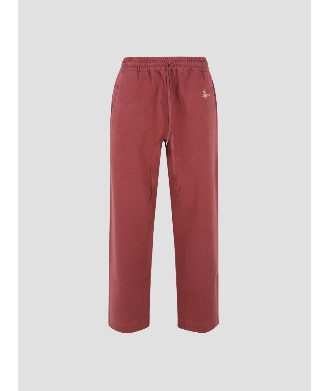 VIVIENNE WESTWOOD Красные хлопковые спортивные брюки и шорты, фото 4