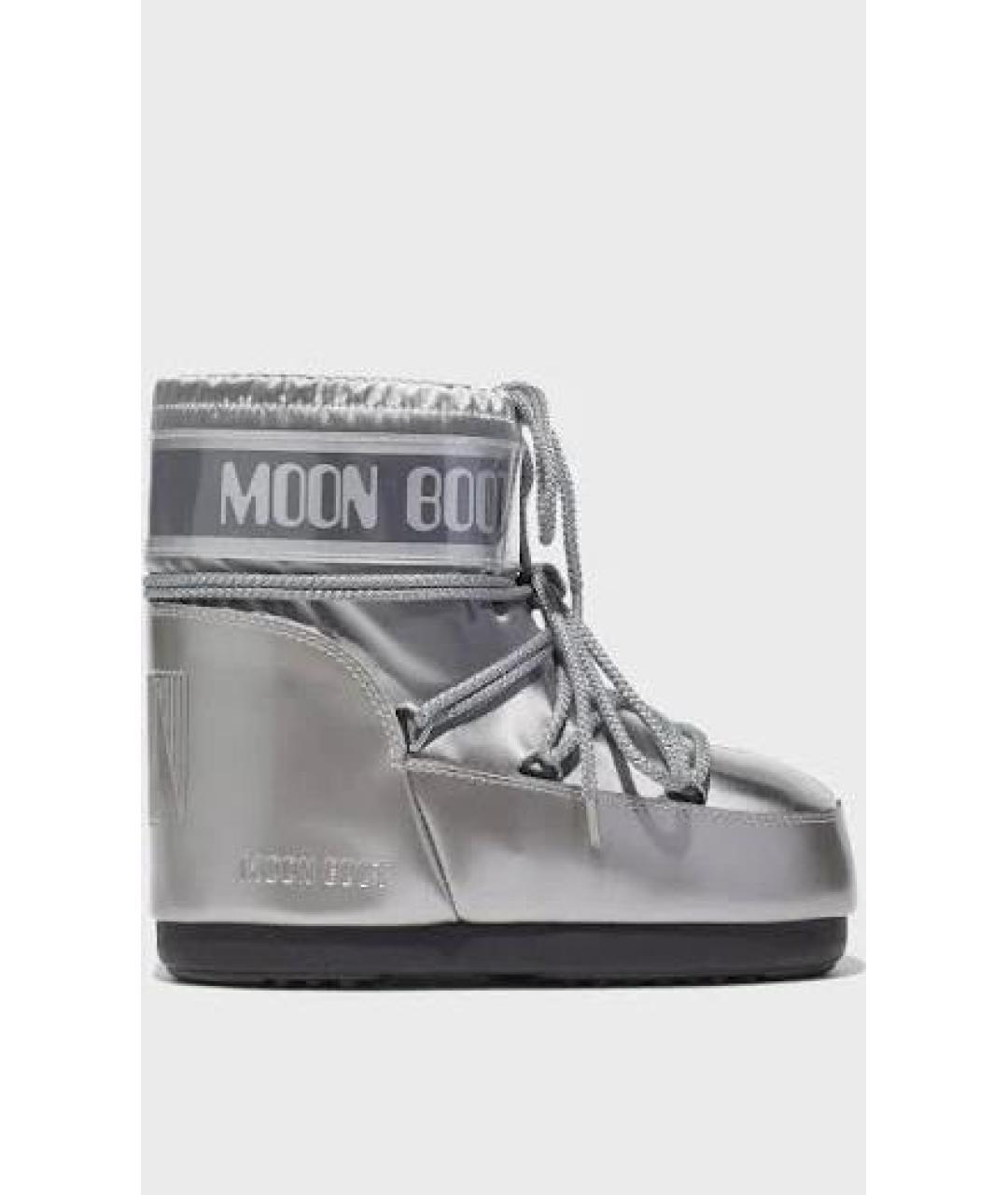 MOON BOOT Серебряные ботинки, фото 3