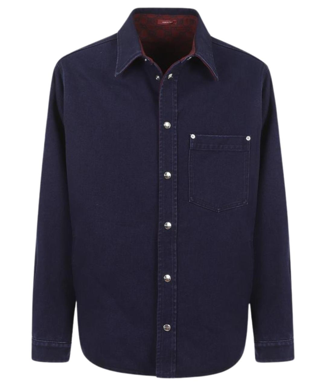 GUCCI Синяя хлопковая куртка, фото 1