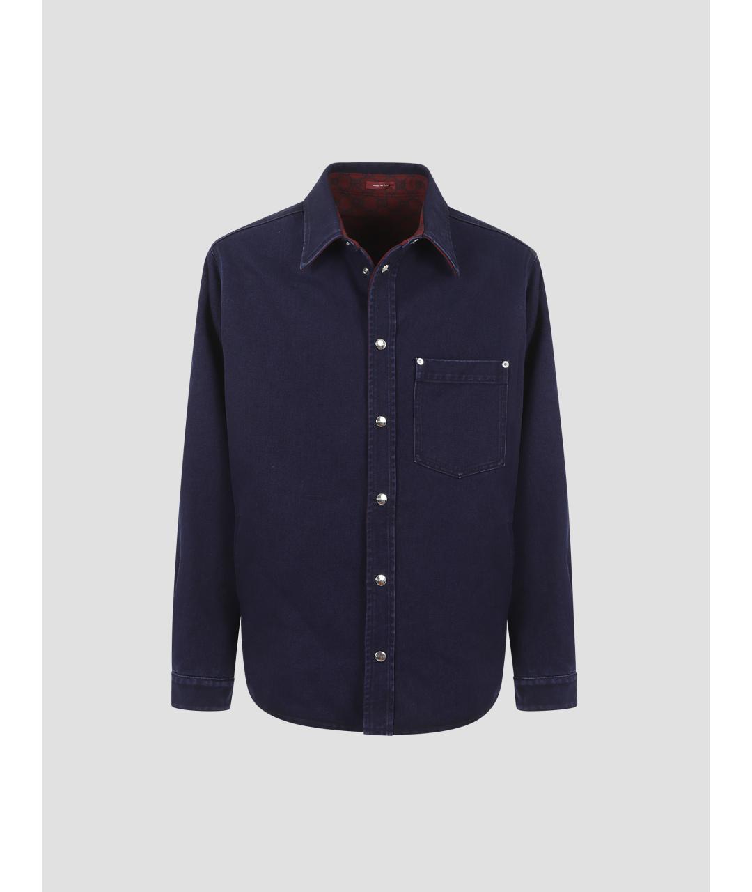 GUCCI Синяя хлопковая куртка, фото 4