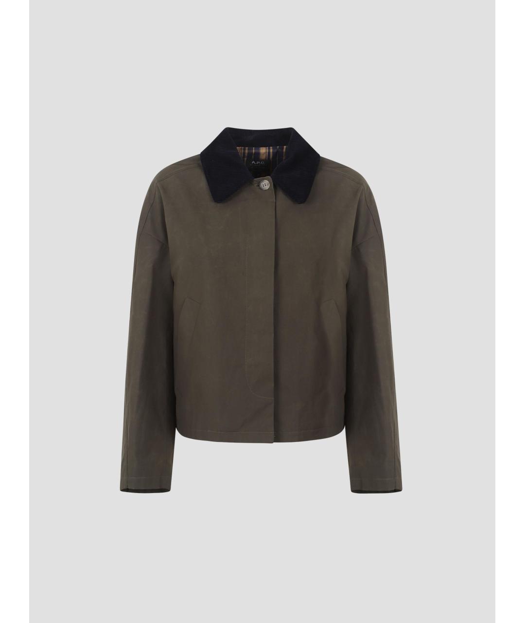 A.P.C. Хаки хлопковая куртка, фото 4