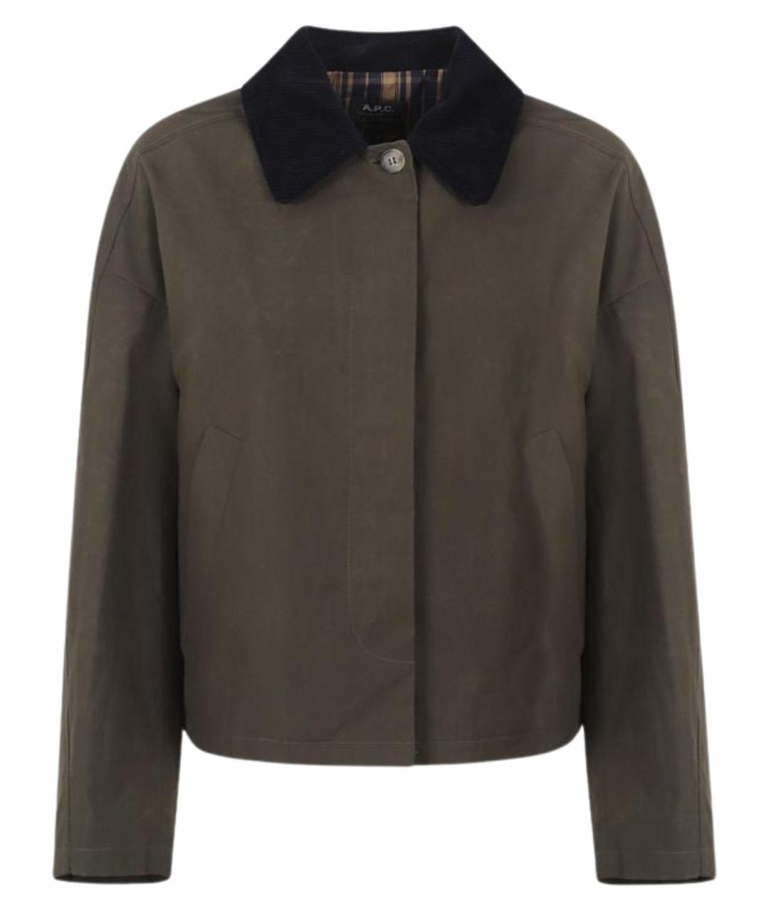 A.P.C. Хаки хлопковая куртка, фото 1