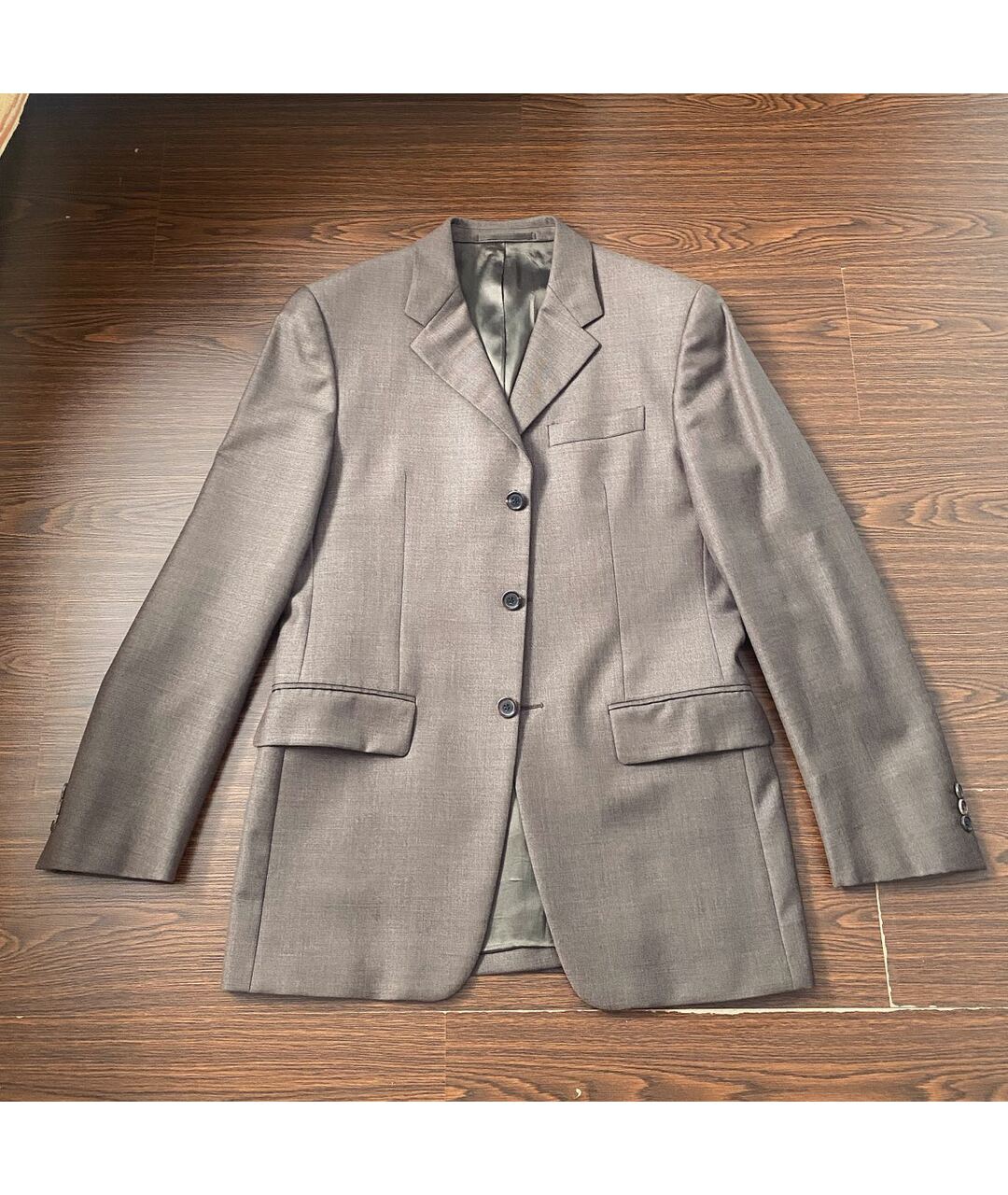 PRADA Коричневый шерстяной пиджак, фото 8