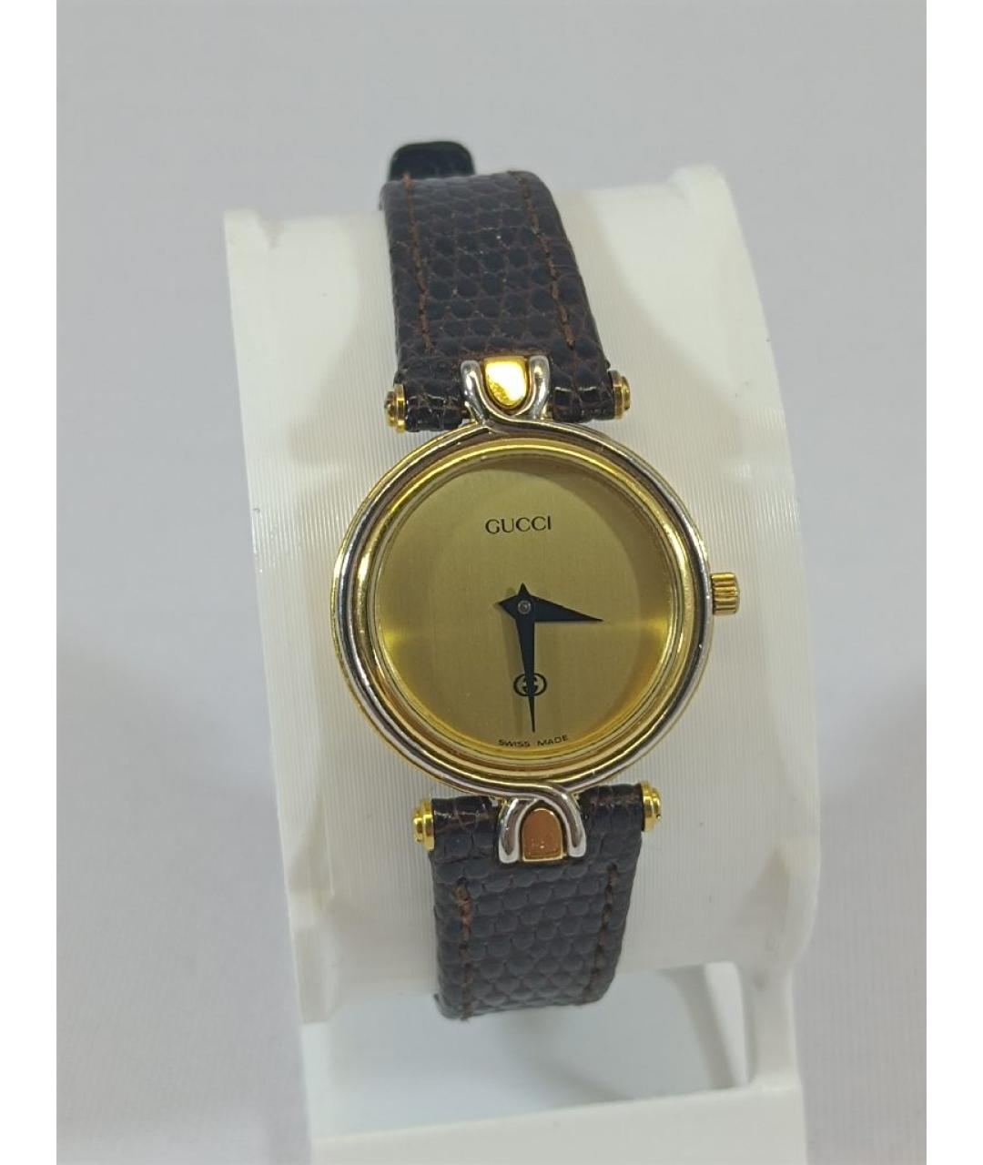 GUCCI Золотые стальные часы, фото 9