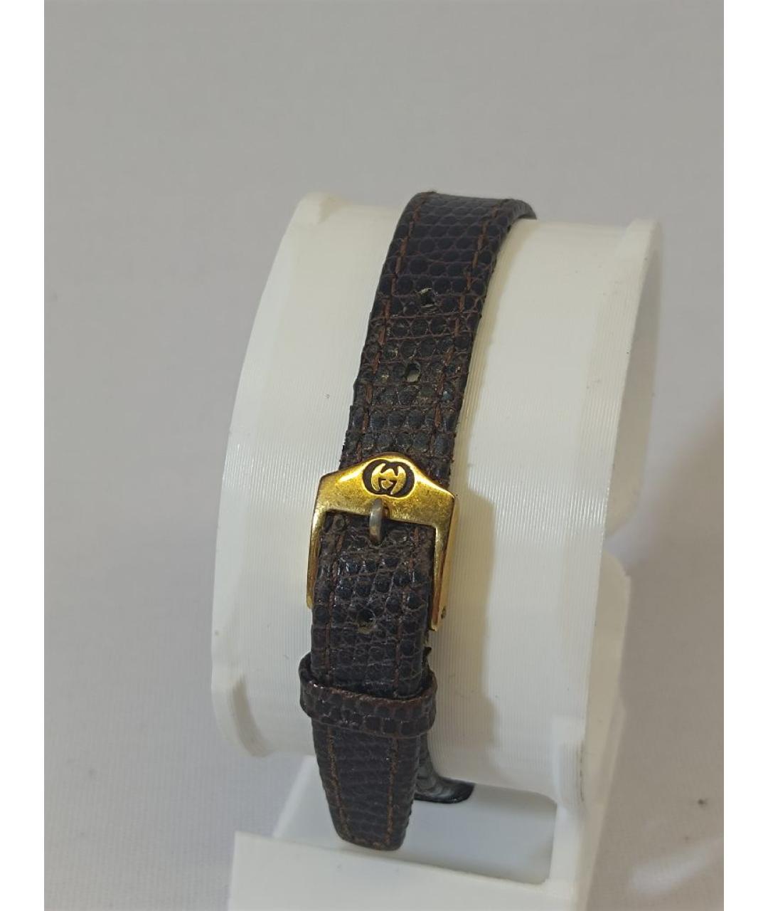 GUCCI Золотые стальные часы, фото 5