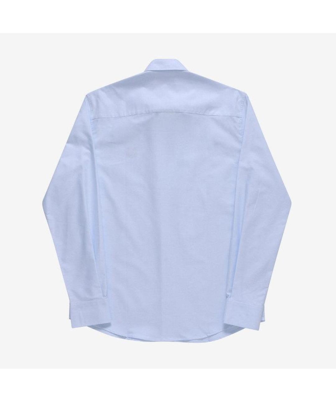 MAISON KITSUNE Голубая хлопковая классическая рубашка, фото 2