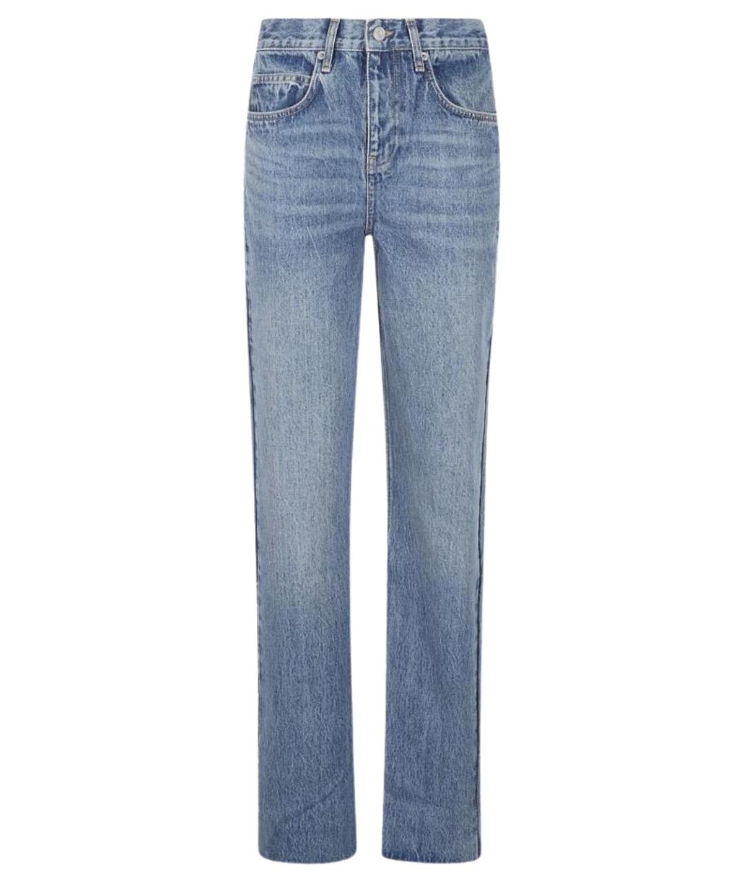 THE FRANKIE SHOP Синие хлопковые прямые джинсы, фото 1