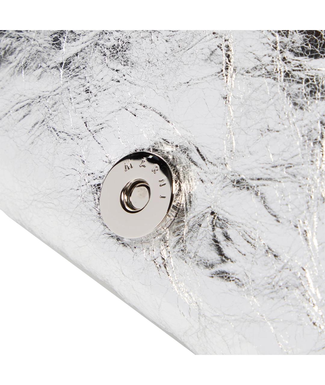 MARNI Белая кожаная сумка через плечо, фото 3