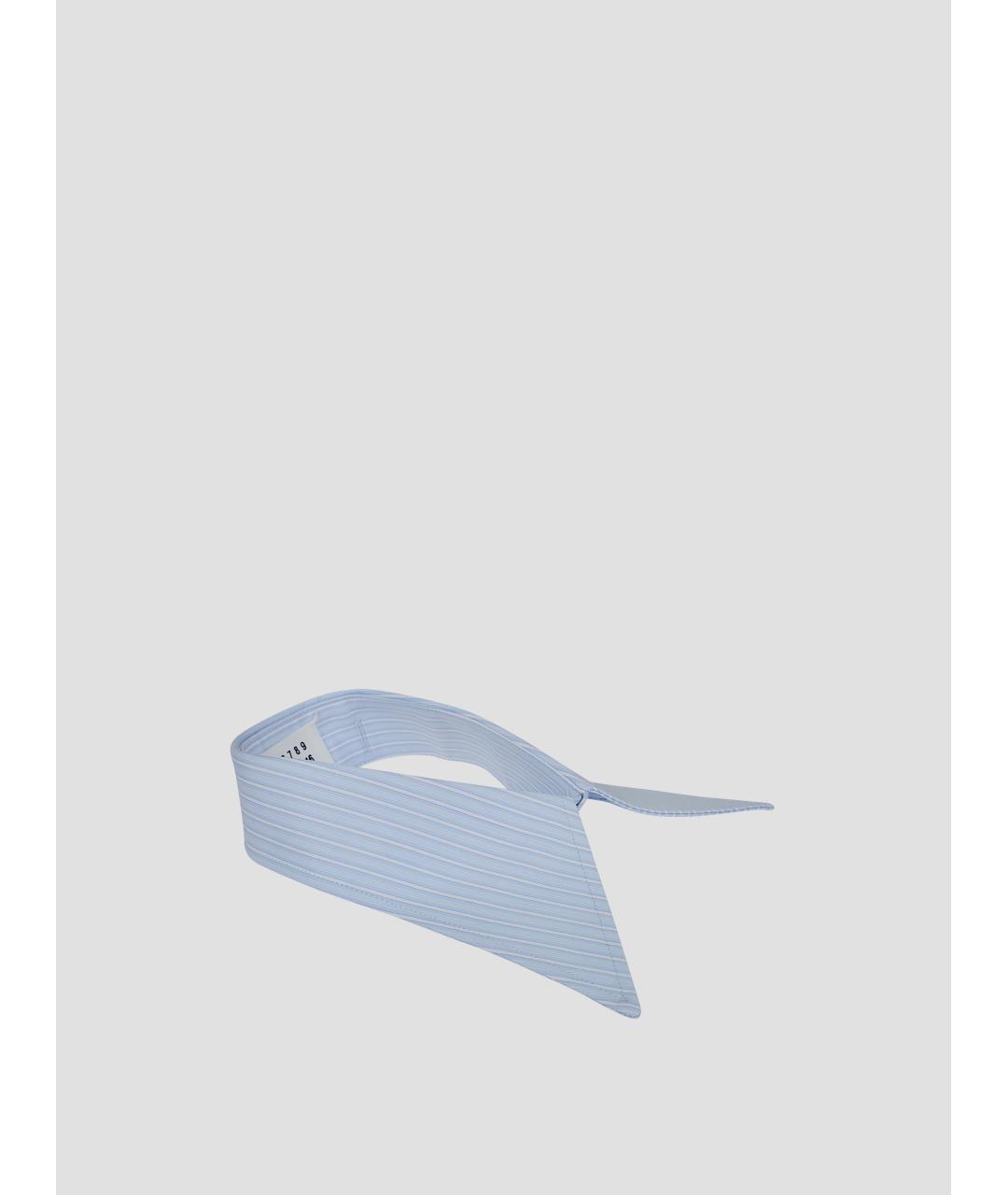 MAISON MARGIELA Голубая хлопковая классическая рубашка, фото 3