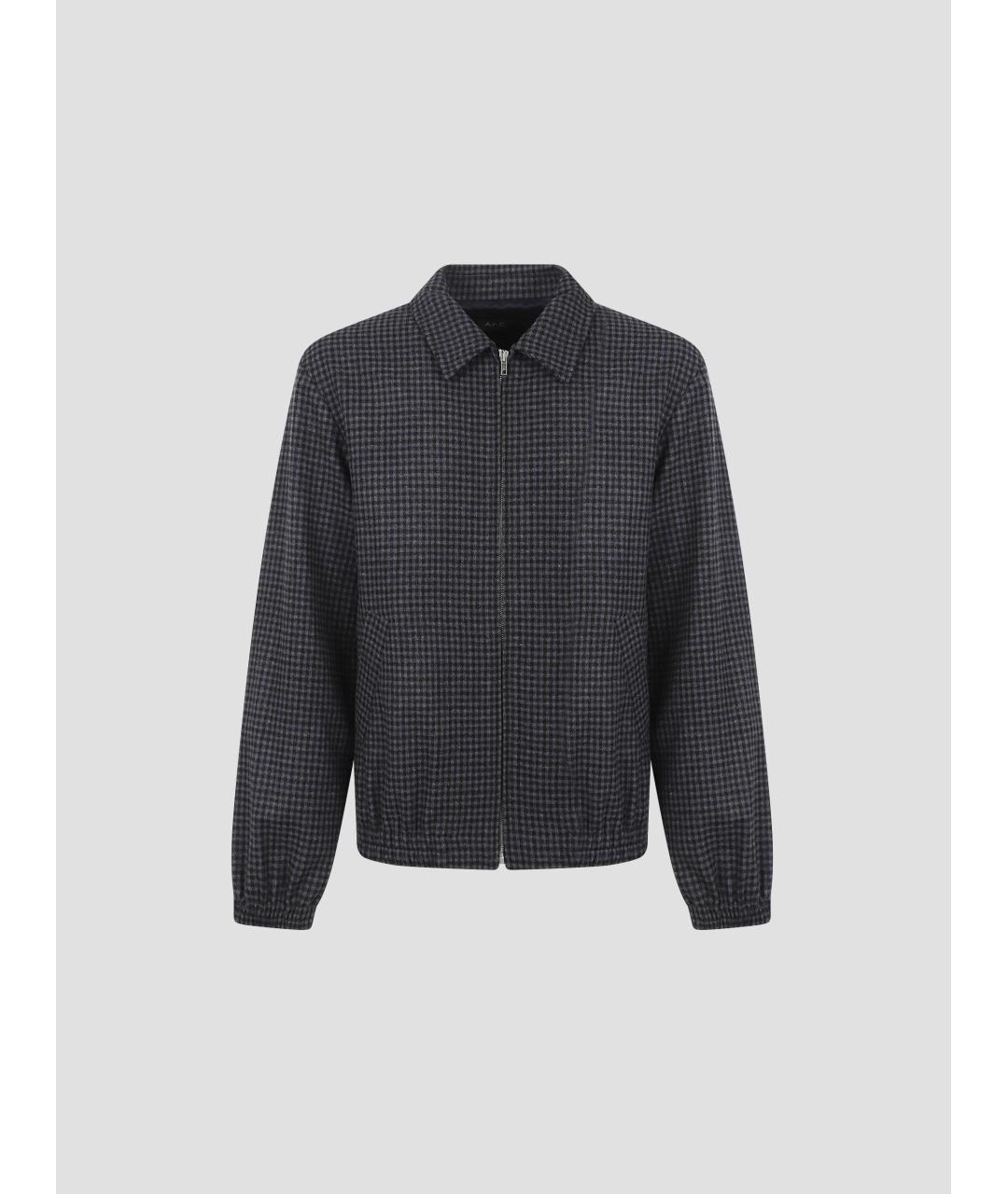A.P.C. Антрацитовая шерстяная куртка, фото 4