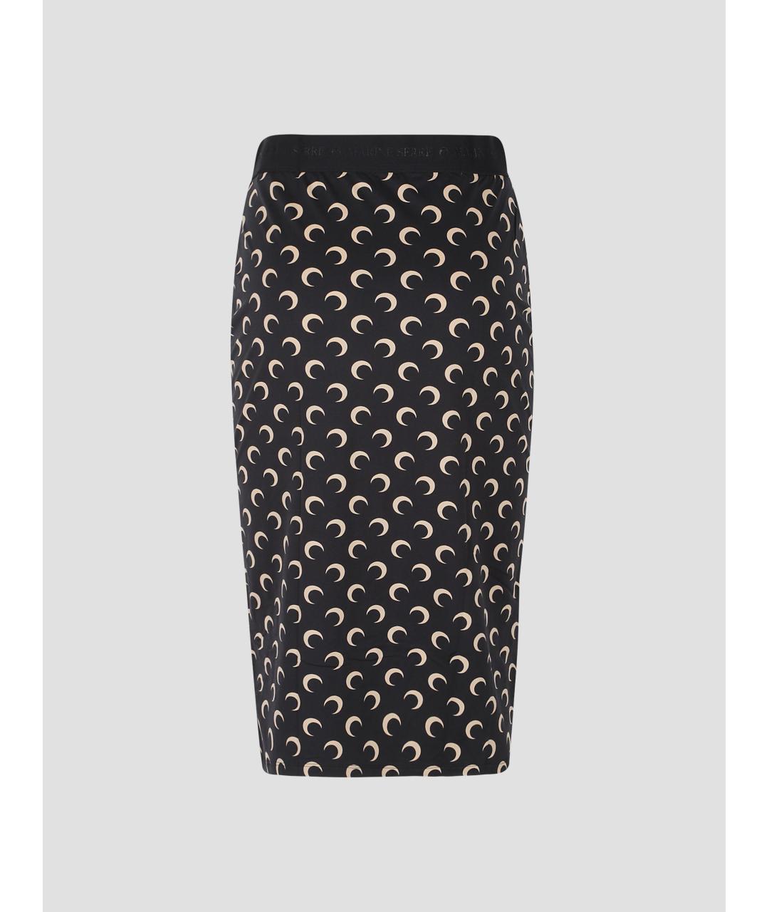 MARINE SERRE Бежевая полиамидовая юбка миди, фото 2