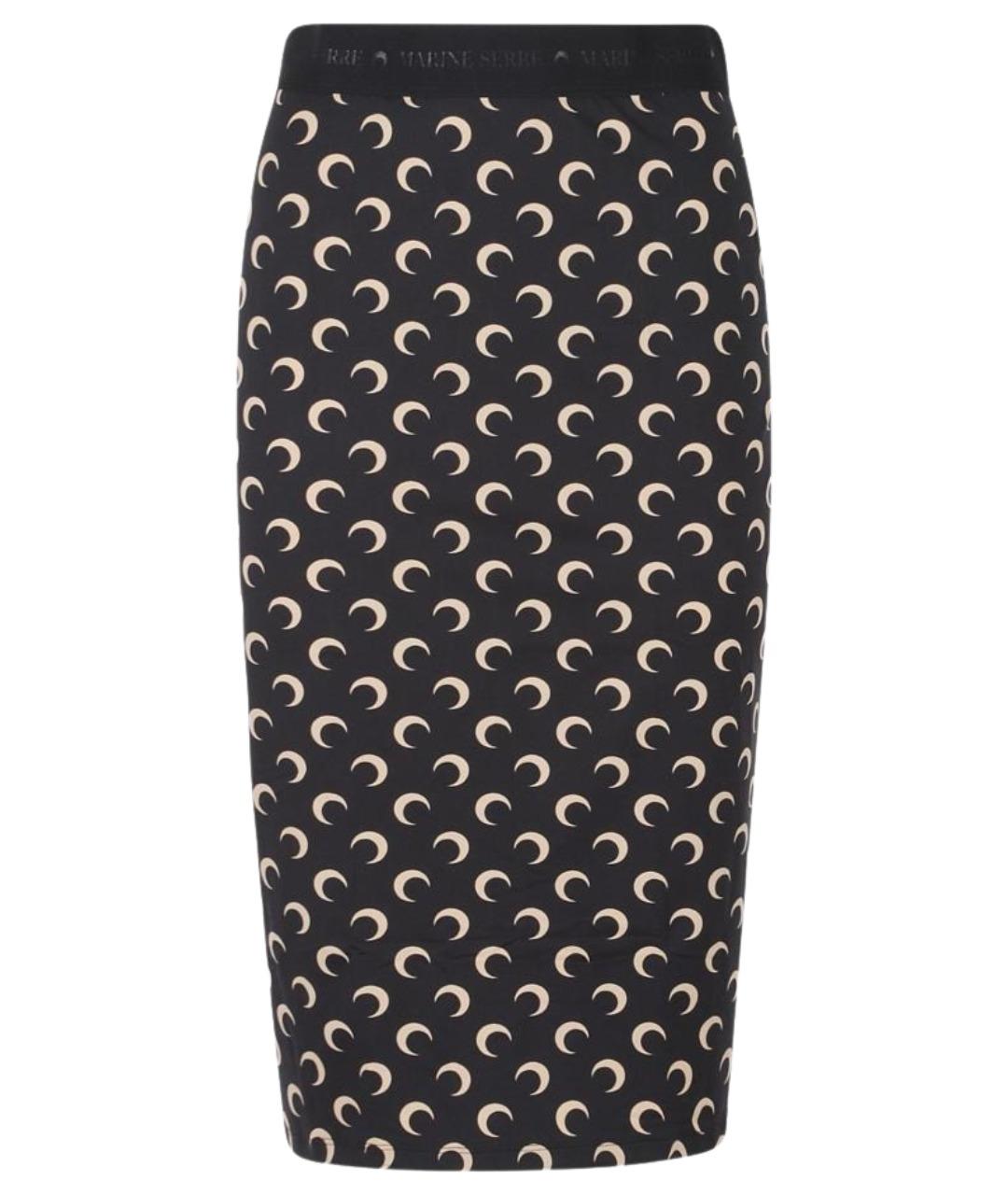 MARINE SERRE Бежевая полиамидовая юбка миди, фото 1