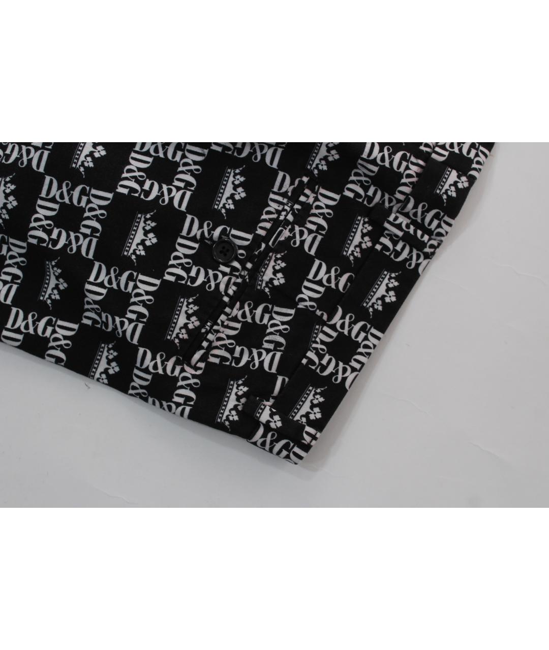 DOLCE&GABBANA Черные хлопко-эластановые шорты, фото 8