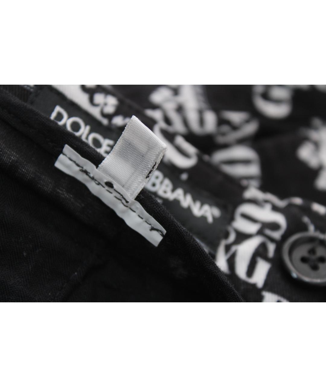 DOLCE&GABBANA Черные хлопко-эластановые шорты, фото 7