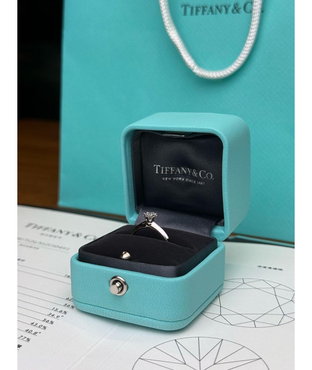 TIFFANY&CO Серебряное платиновое кольцо, фото 4