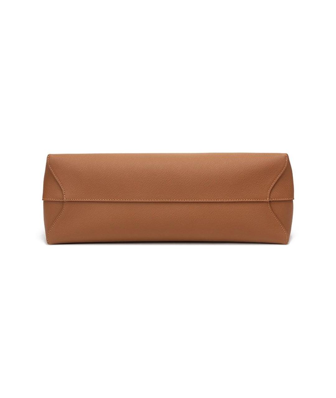 LONGCHAMP Коричневая кожаная сумка через плечо, фото 5