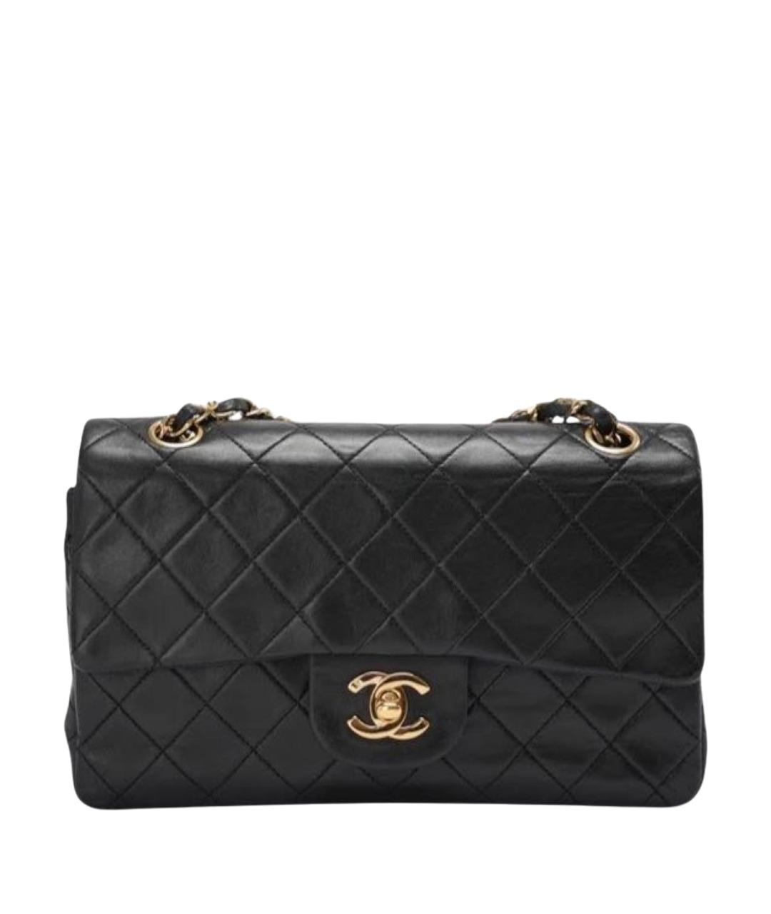 CHANEL Черная кожаная сумка через плечо, фото 1