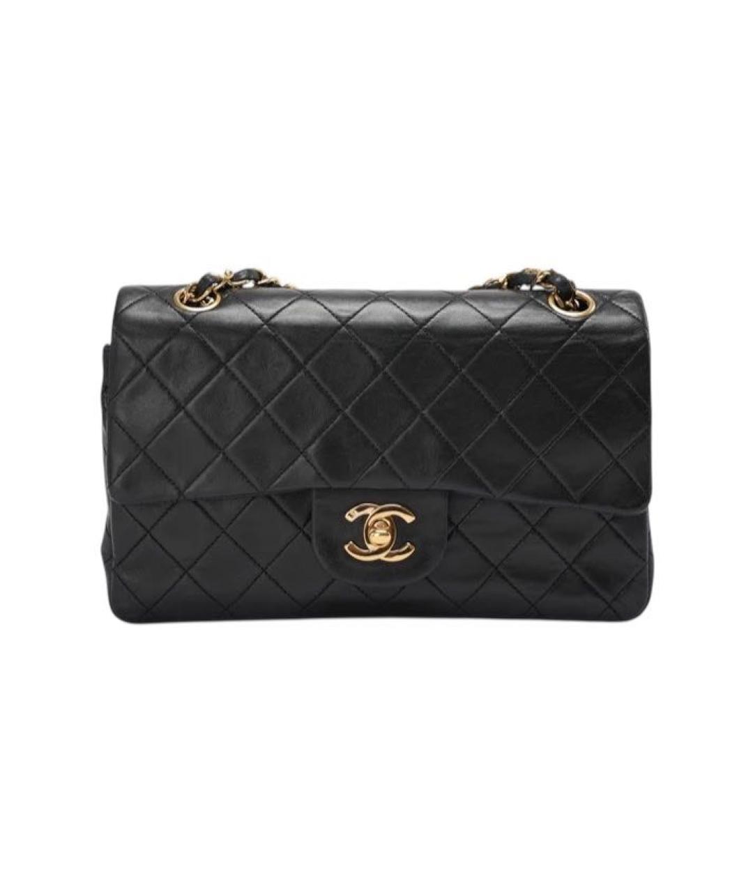 CHANEL Черная кожаная сумка через плечо, фото 9