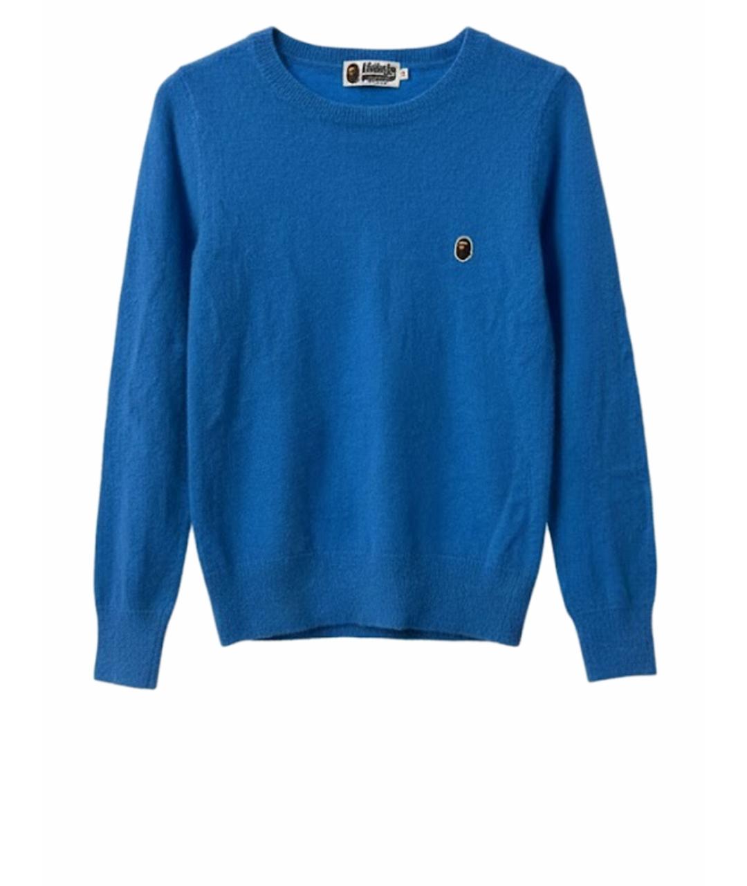 A BATHING APE Синий шерстяной джемпер / свитер, фото 1