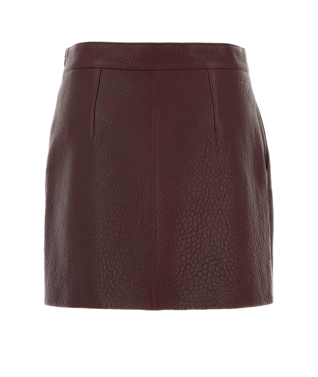 CHLOE Фиолетовая кожаная юбка мини, фото 2