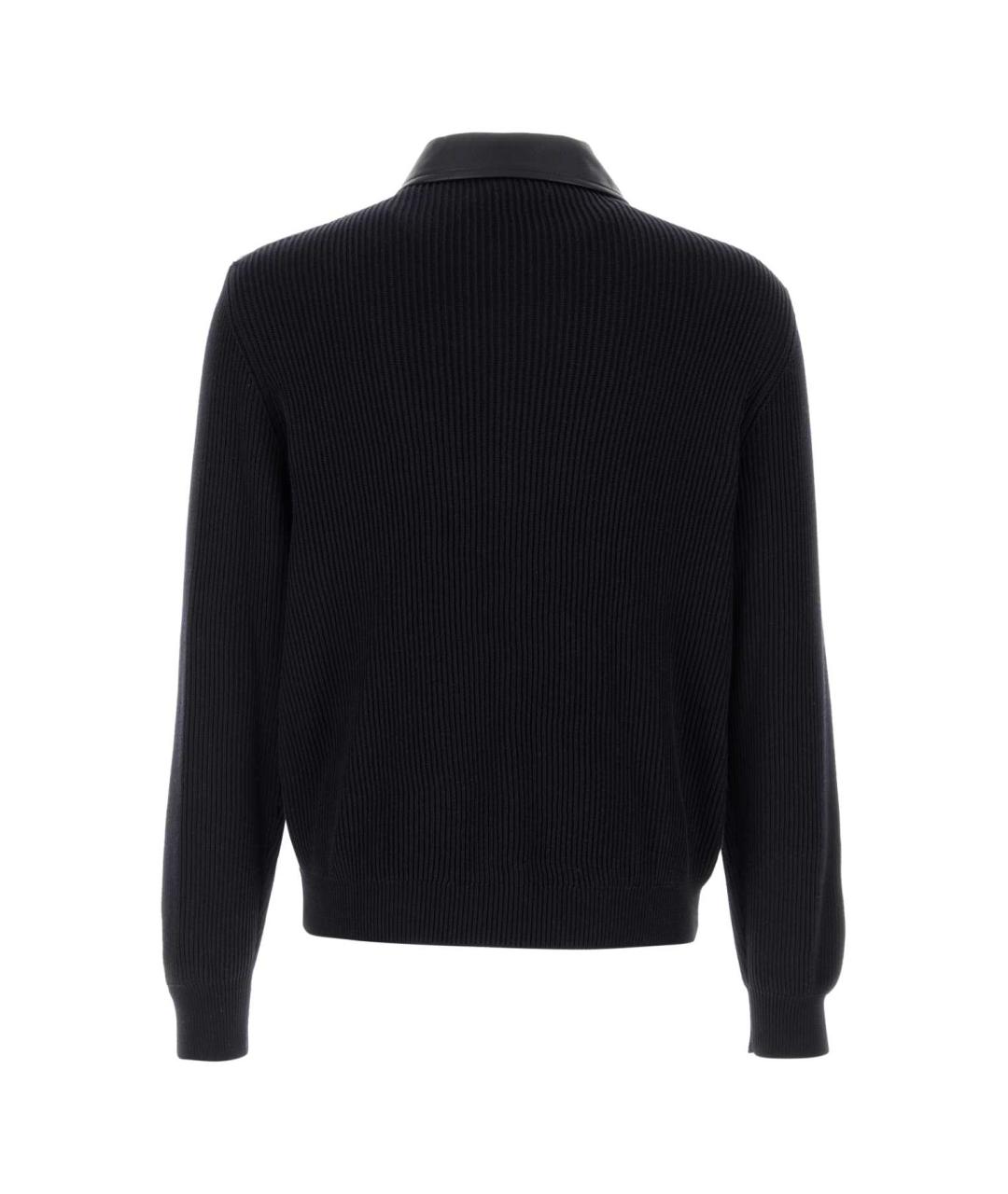 BRUNELLO CUCINELLI Темно-синяя кожаная куртка, фото 2