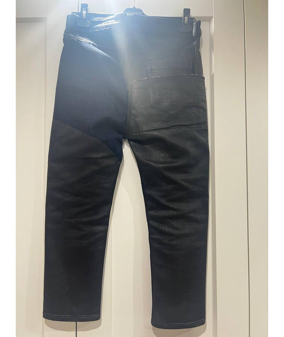 RICK OWENS Черные хлопко-эластановые джинсы скинни, фото 7