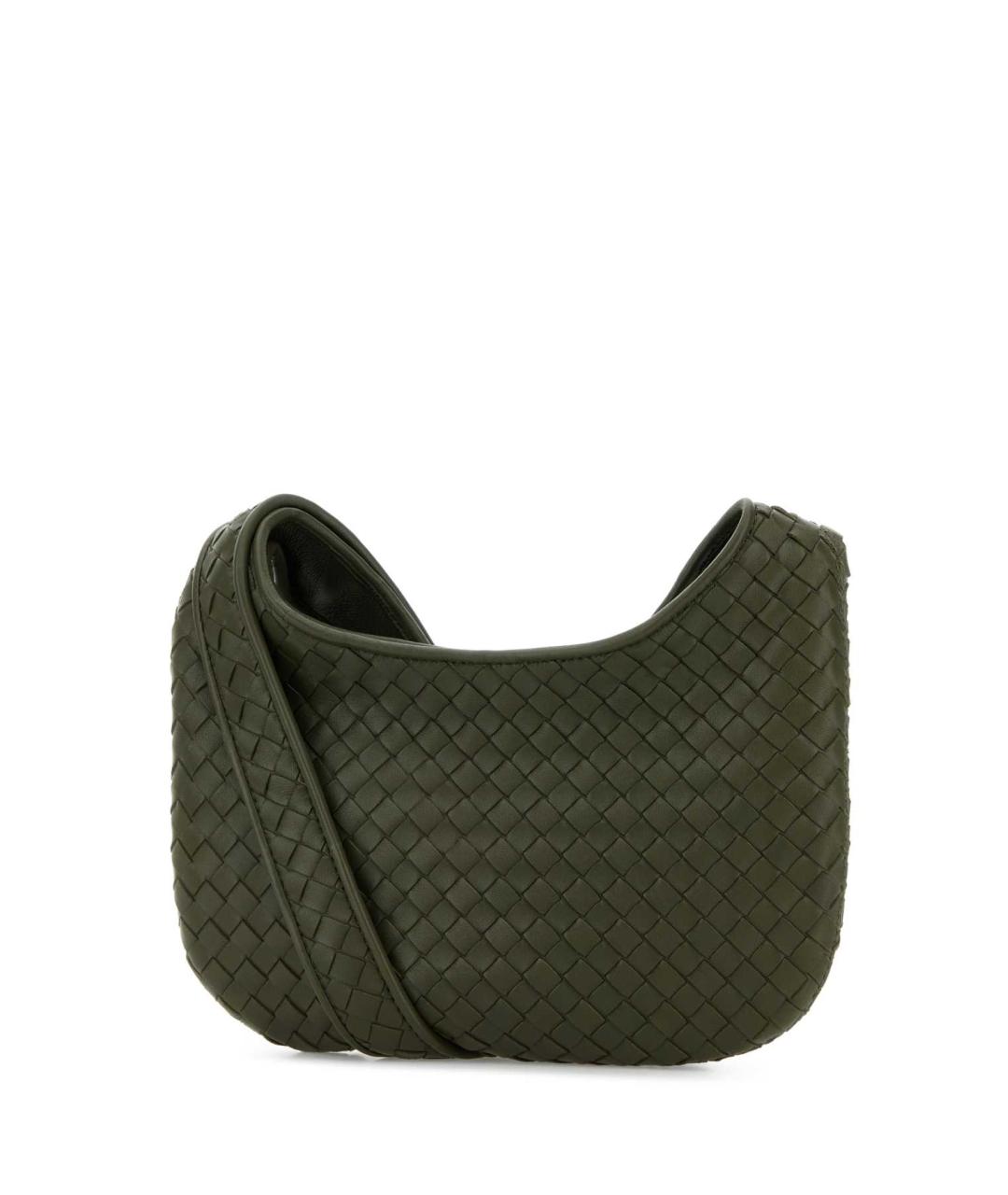 BOTTEGA VENETA Зеленая кожаная сумка на плечо, фото 2