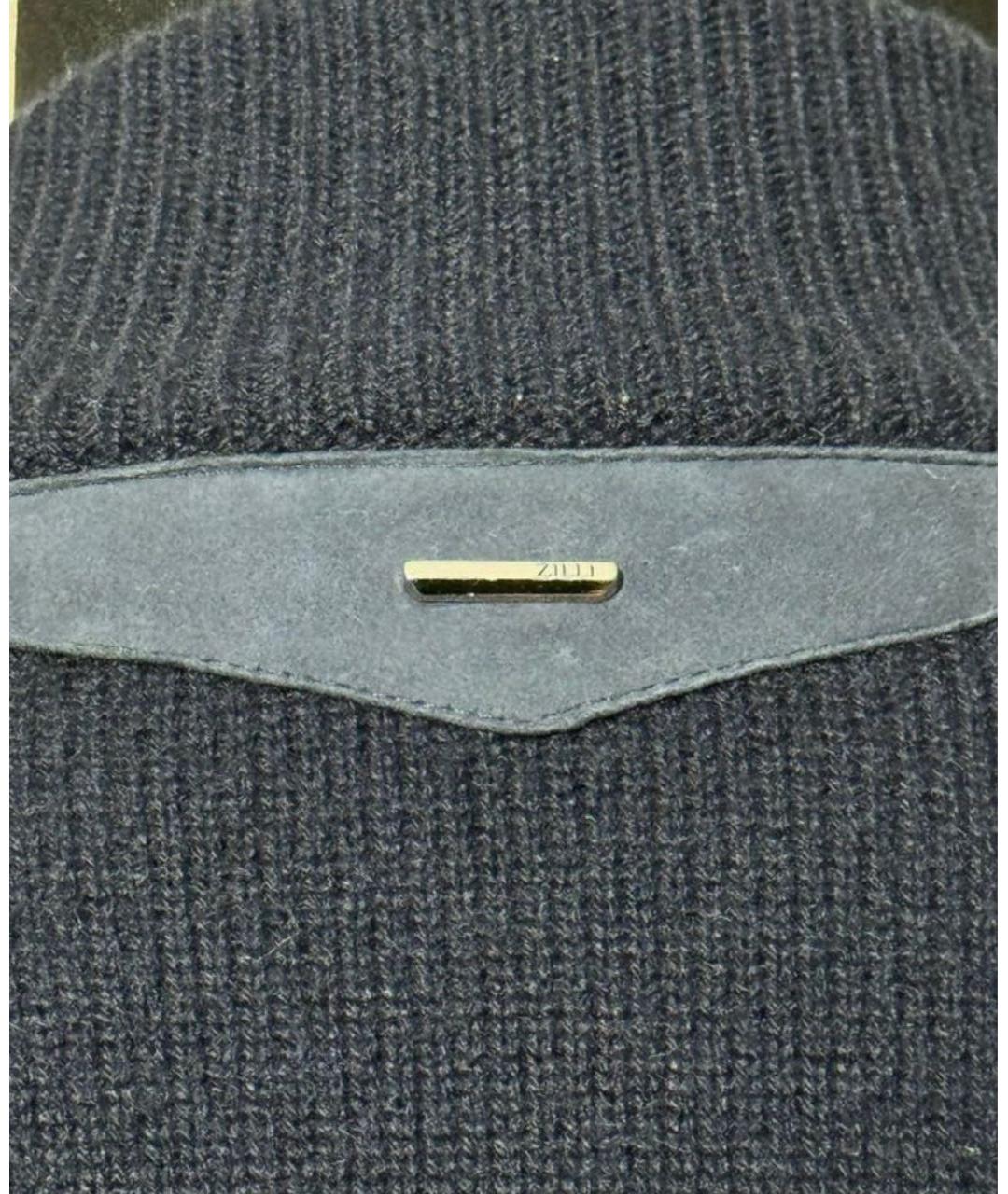 ZILLI Синий кашемировый джемпер / свитер, фото 4