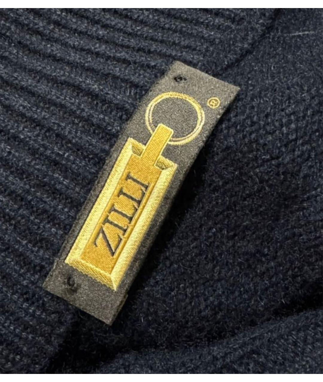 ZILLI Синий кашемировый джемпер / свитер, фото 3