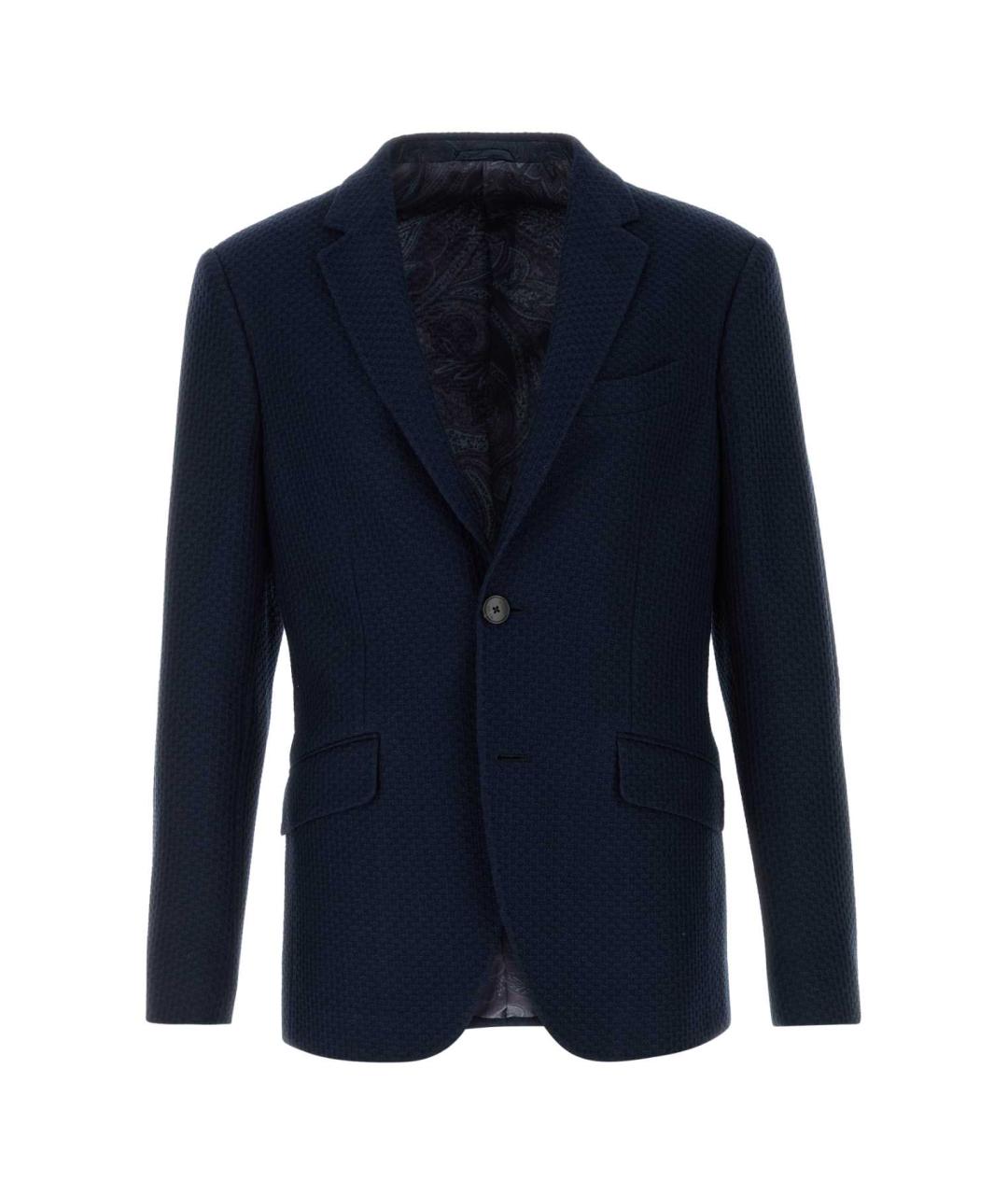 ETRO Синий хлопковый пиджак, фото 1