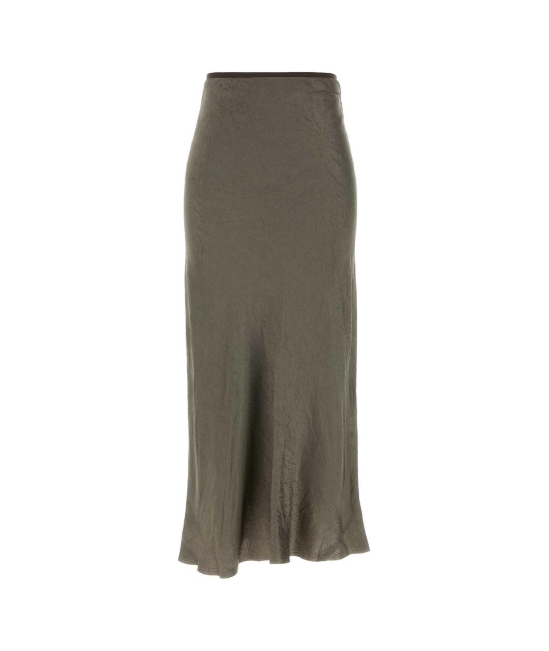 MAISON MARGIELA Серая ацетатная юбка миди, фото 1