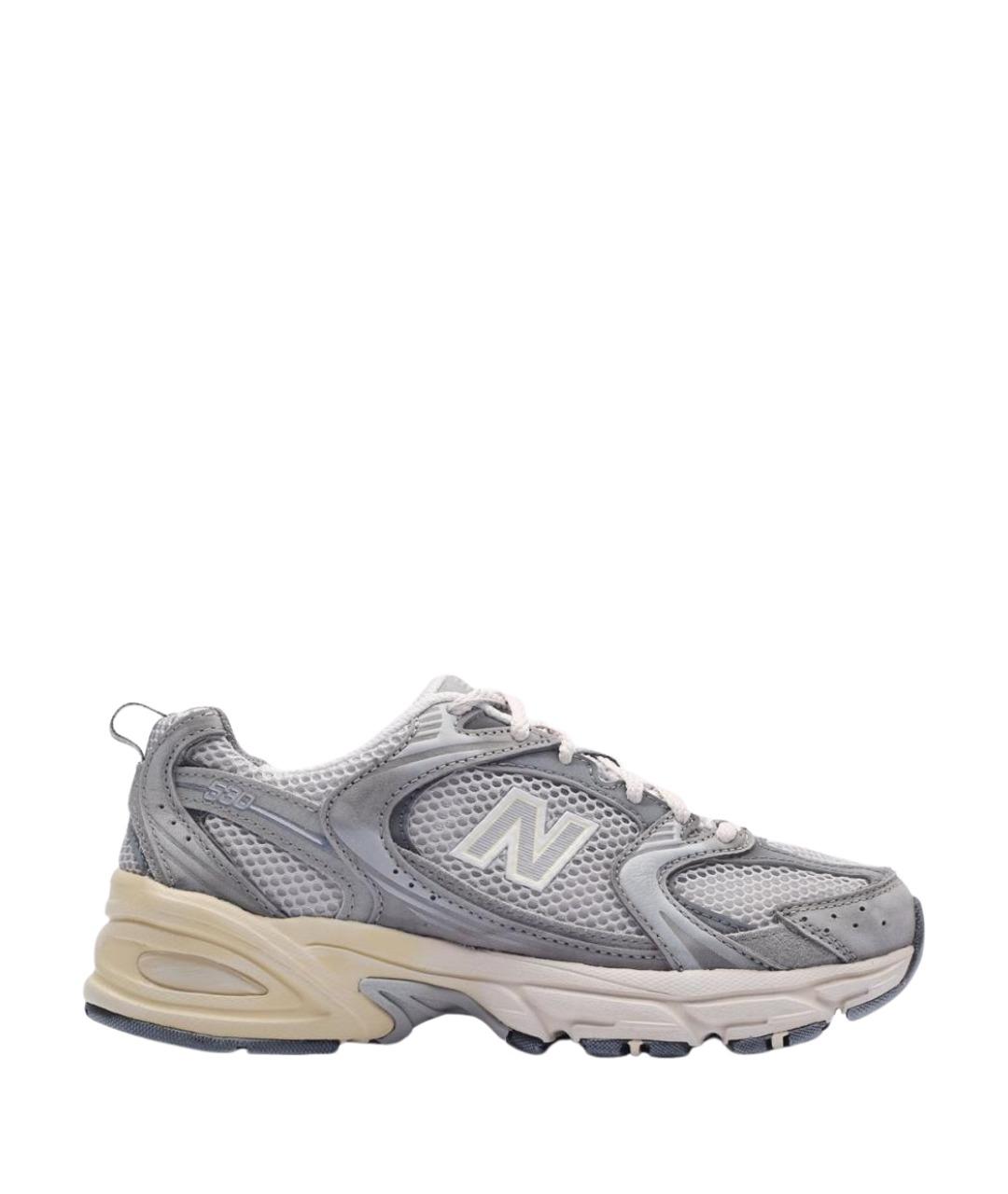 NEW BALANCE Серые текстильные кроссовки, фото 1