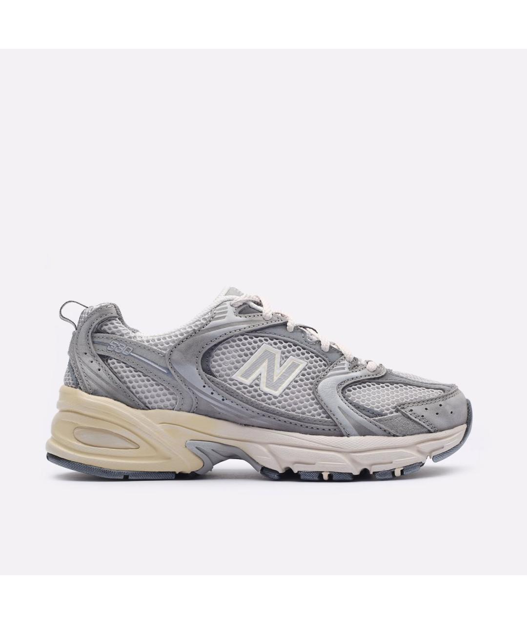 NEW BALANCE Серые текстильные кроссовки, фото 6