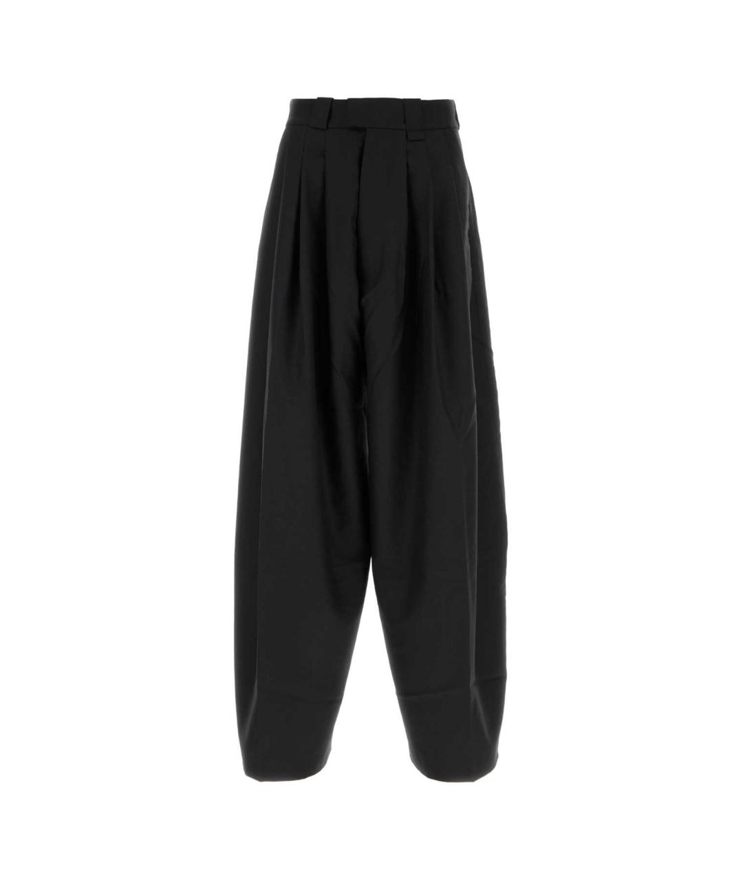 WILLY CHAVARRIA Черные шерстяные повседневные брюки, фото 1