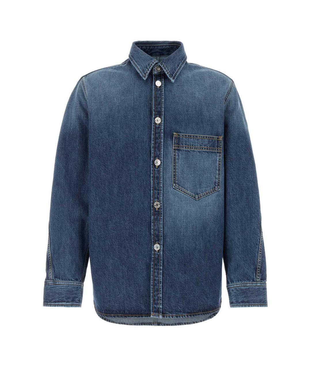 GIVENCHY Синяя хлопковая кэжуал рубашка, фото 1