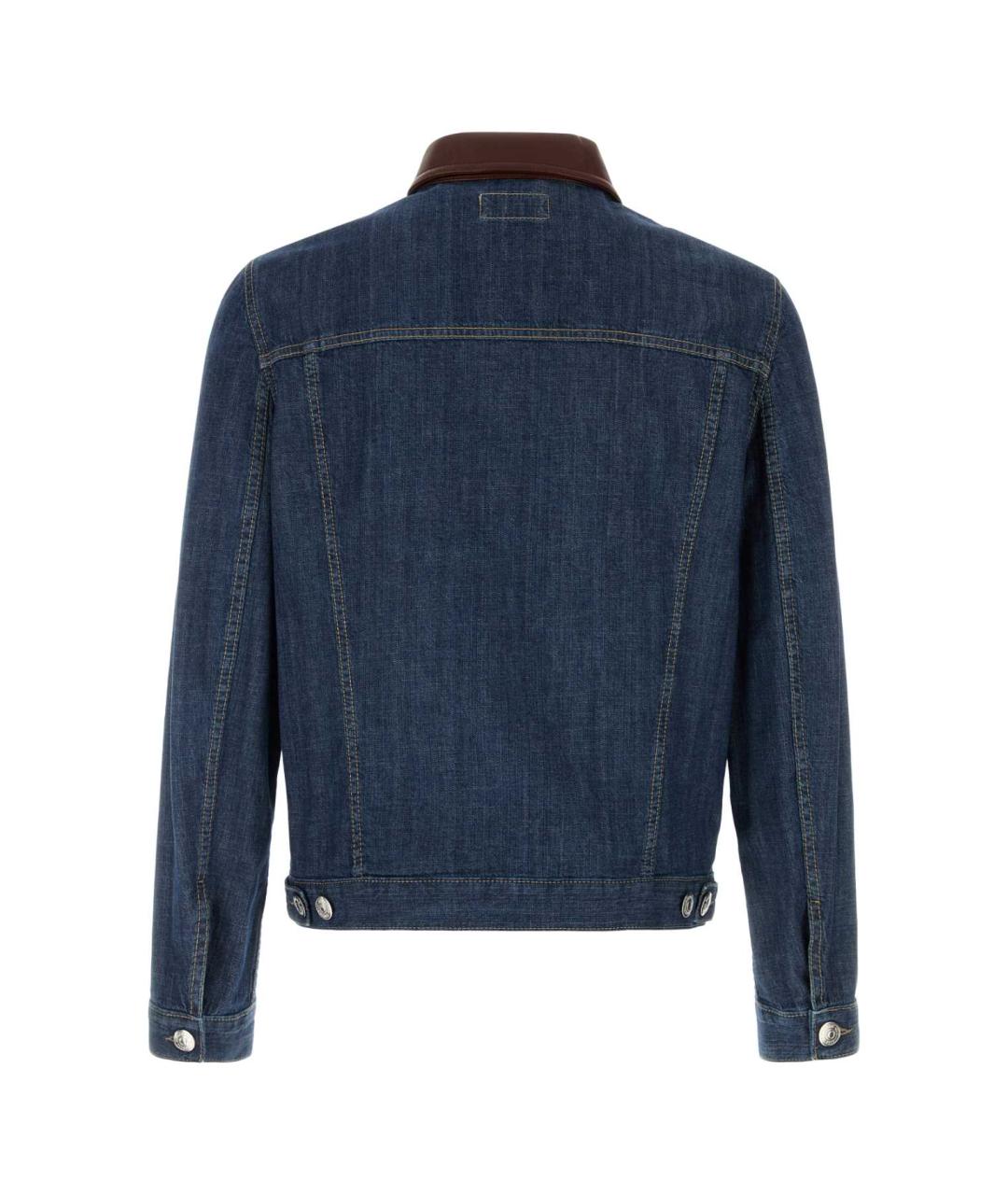 BRUNELLO CUCINELLI Синяя хлопковая куртка, фото 2