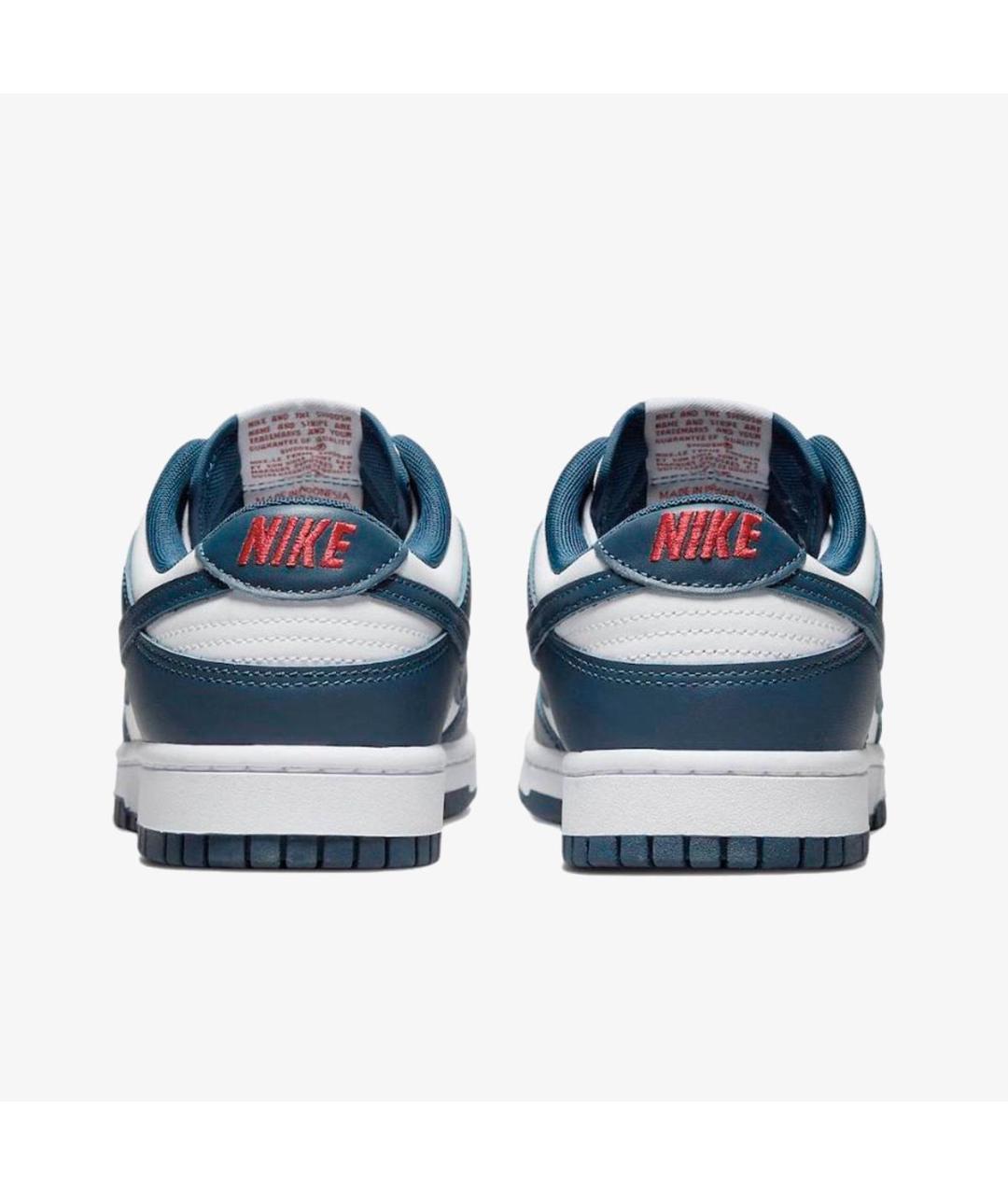 NIKE Темно-синие кожаные низкие кроссовки / кеды, фото 4