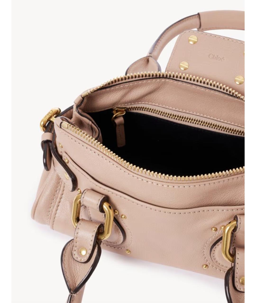 CHLOE Розовая кожаная сумка тоут, фото 5