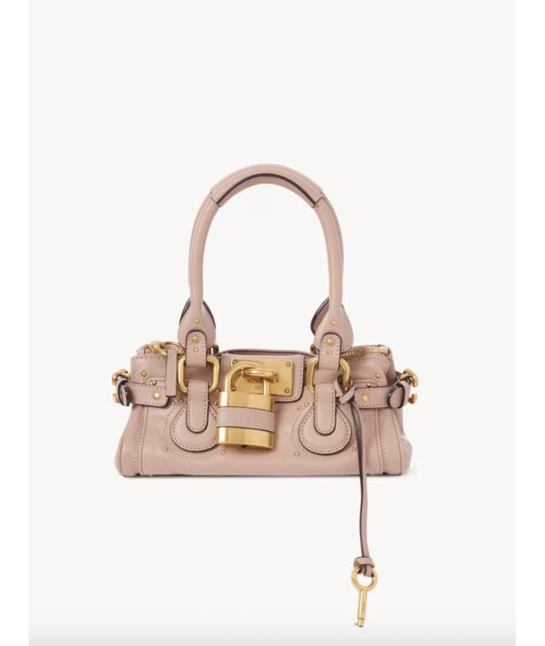 CHLOE Розовая кожаная сумка тоут, фото 7