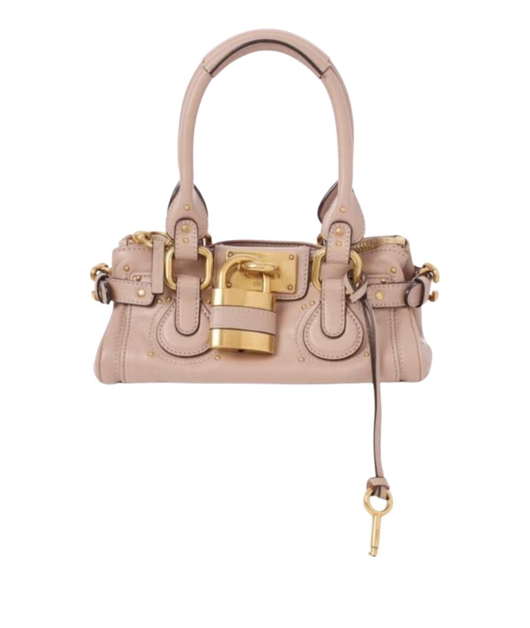 CHLOE Розовая кожаная сумка тоут, фото 1