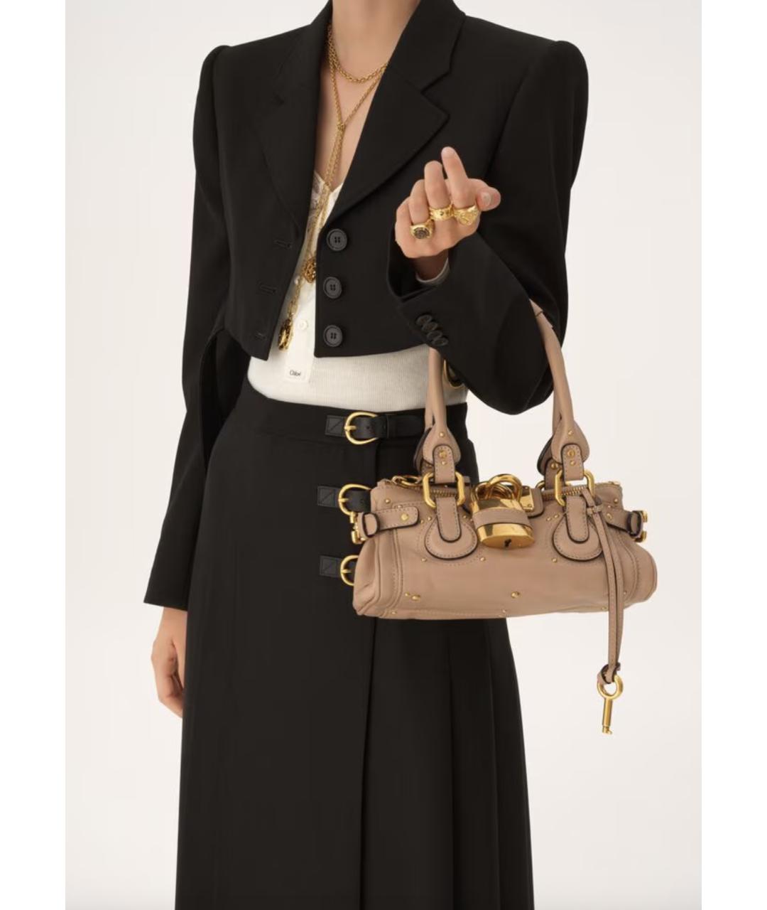CHLOE Розовая кожаная сумка тоут, фото 2