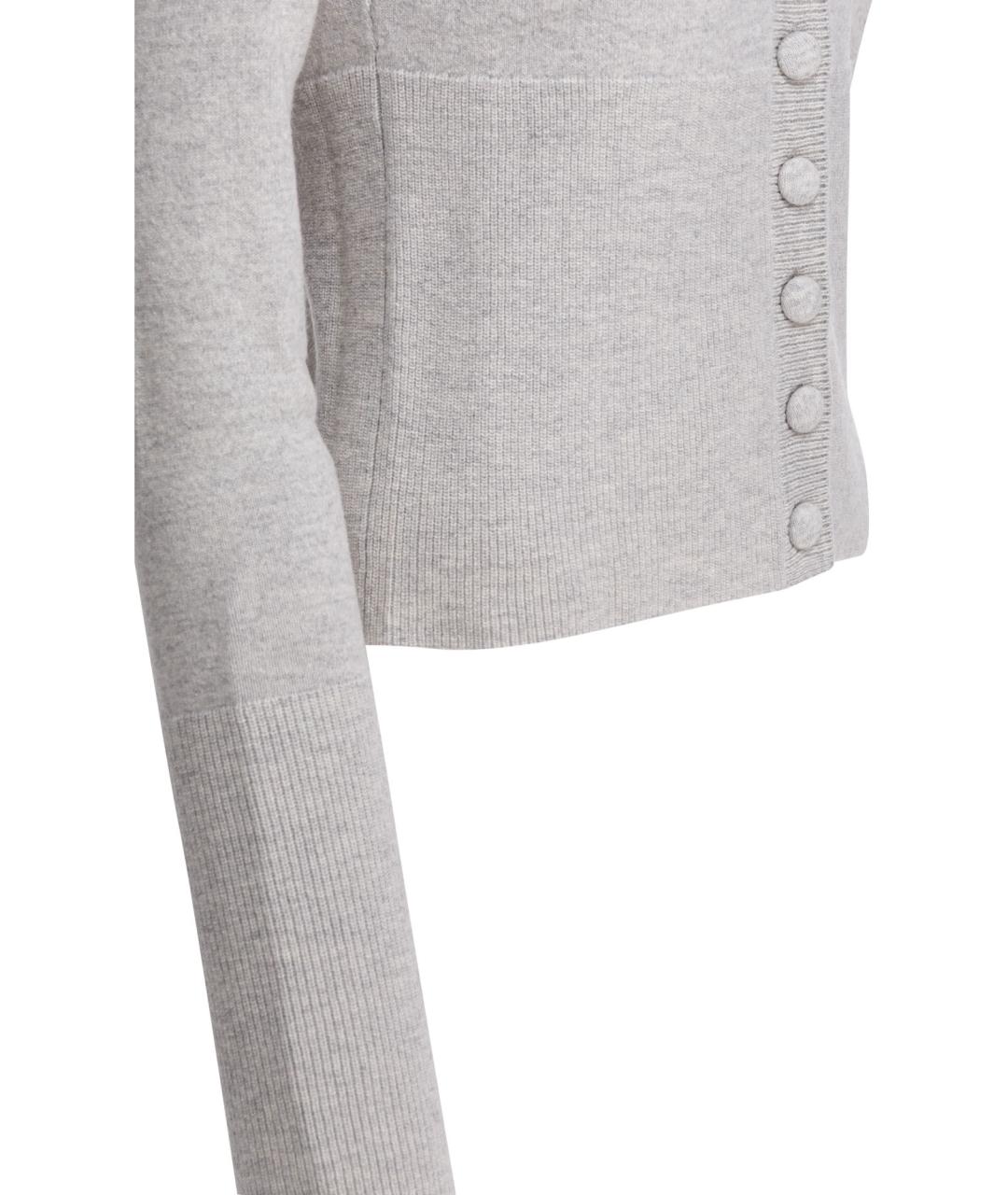 CHLOE Серый шерстяной кардиган, фото 4