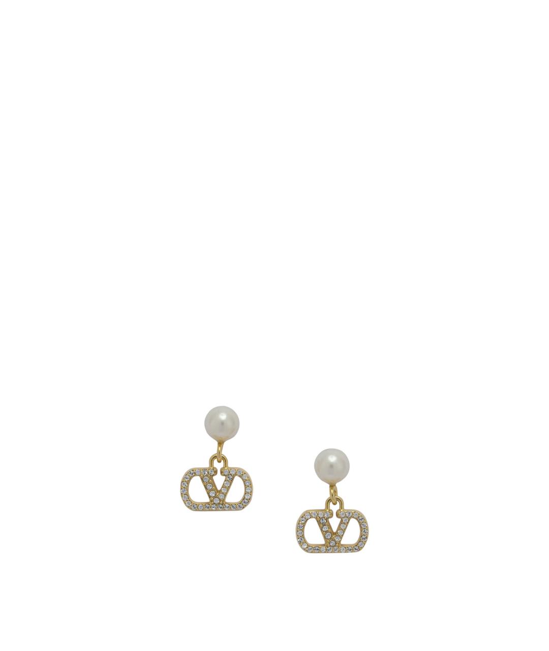 VALENTINO Золотые металлические серьги, фото 1